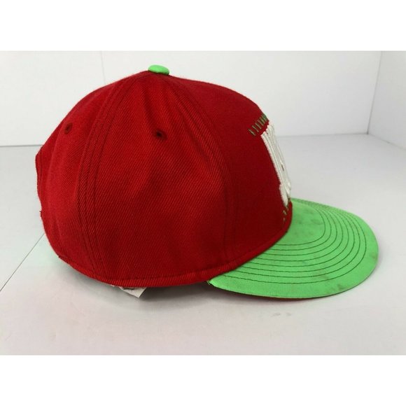 Nike True Snap Back Hat Just Do It Green Red Baseball Cap One Size - Picture 4 of 8